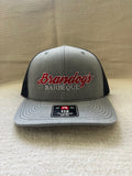 Brandog's Barbeque Richardson 112 Snapback Trucker Cap (Grey Charcoal & Navy)