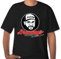 Brandog's Barbeque Crewneck T-Shirt "The Dog" Black (Hanes Beefy-T)