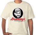 Brandog's Barbeque Crewneck T-Shirt "The Dog" Natural (Hanes Beefy-T)